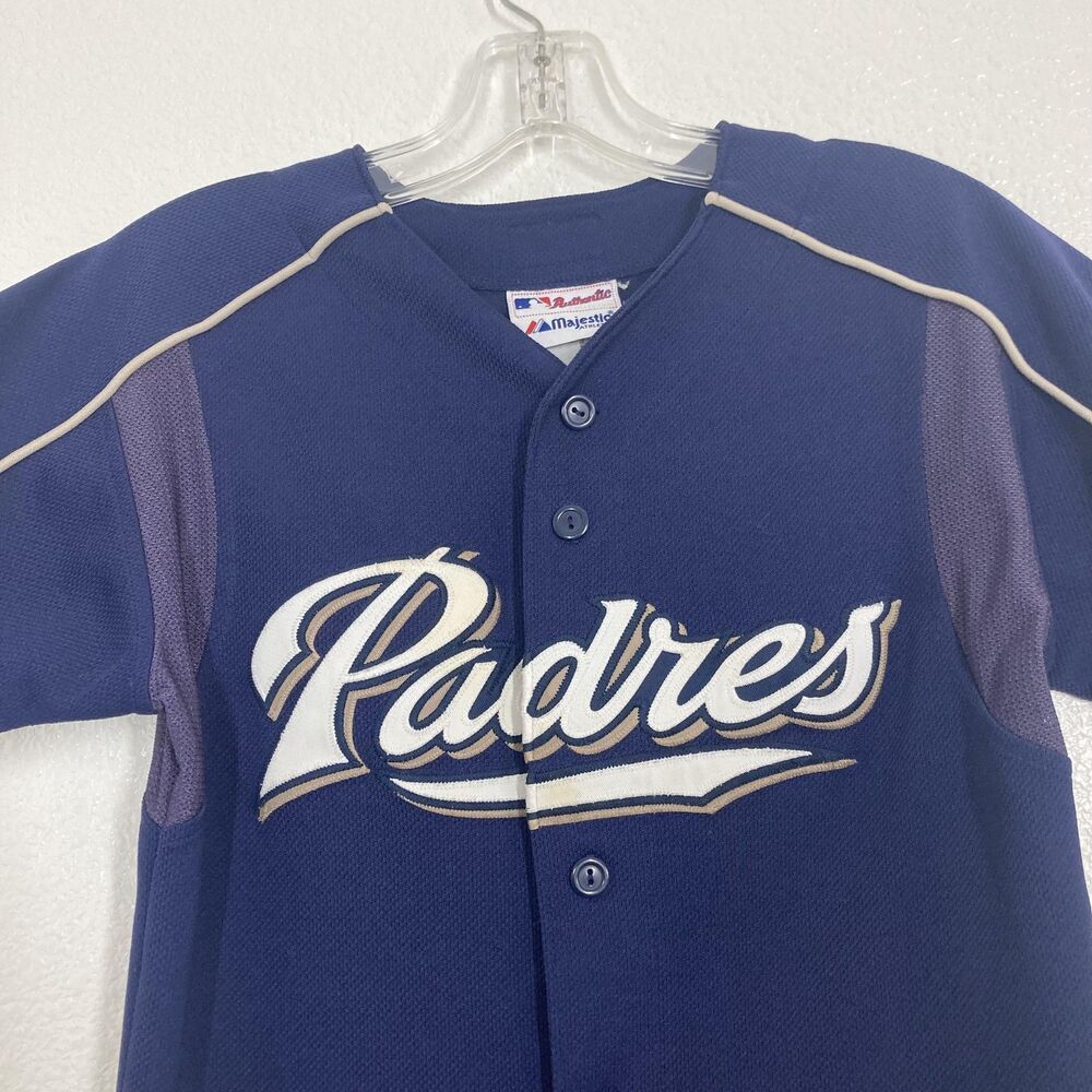 San Diego Padres Jersey Youth 7 Blue MLB Baseball Majestic Authentic Boys - Picture 3 of 13